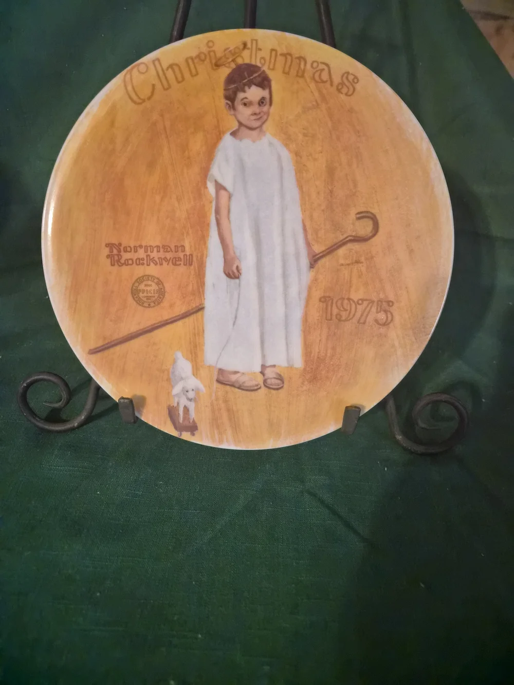 1975 Norman Rockwell Christmas Collectible Plate